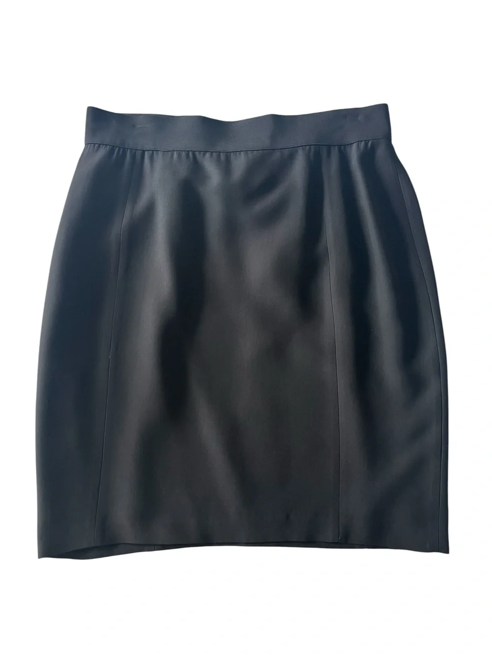 CHANEL Black Double-Breasted Wool Blazer & Skirt Set with Gold Buttons